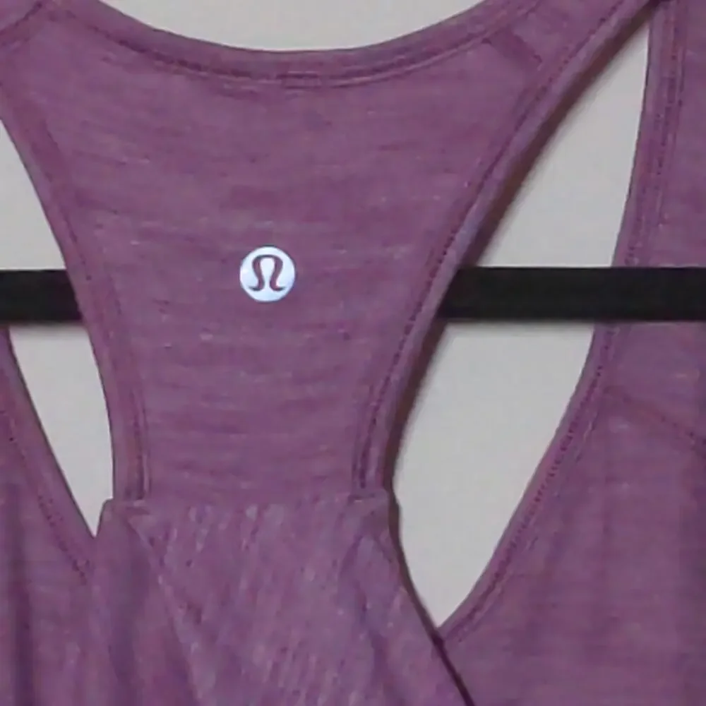 Lululemon Purple Racerback Tank with Gathered Back - Size M (est)